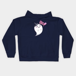 Cute ghost - Boo! Halloween. Kids Hoodie